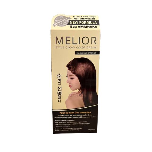 КРАСКА ДЛЯ ВОЛОС MELIOR ГОРЯЧИЙ ШОКОЛАД #5.25