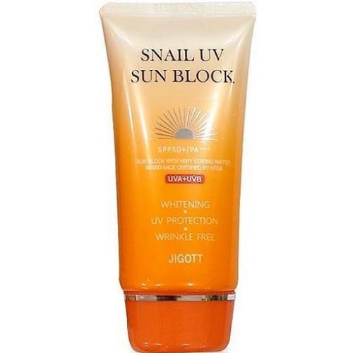 СОЛНЦЕЗАЩИТНЫЙ КРЕМ JIGOTT SNAIL UV SUN BLOCK CREAM 70 ml