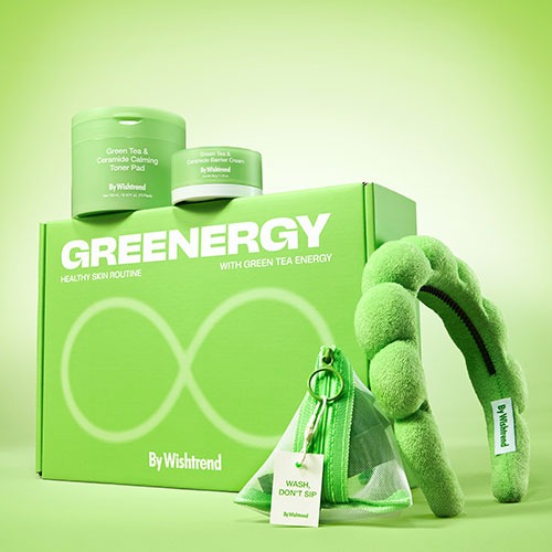 НАБОР BY WISHTREND GREEN TEA ROUTINE SET 5pc