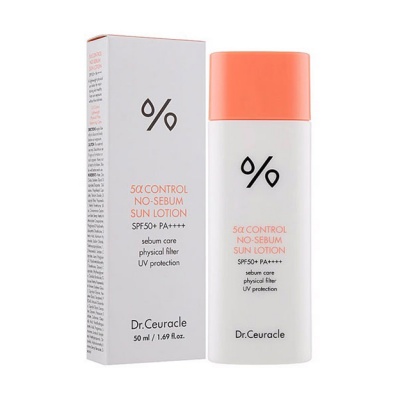 СОЛНЦЕЗАЩИТНЫЙ ЛОСЬОН DR.CEURACLE 5a CONTROL NO-SEBUM SUN LOTION 50 ml