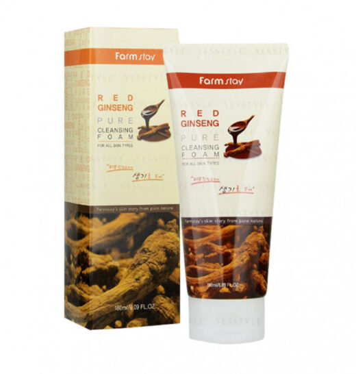 УМЫВАНИЕ FARM STAY RED GINSENG PURE CLEANSING FOAM 180ml