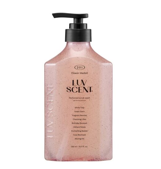 ГЕЛЬ СКРАБ ДЛЯ ДУША LUV SCENT WHITE TULIP PERFUMED SCRUB WASH 500 ml