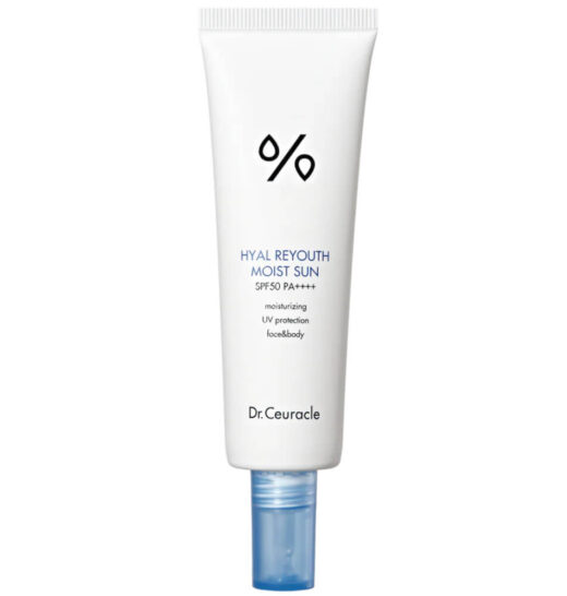 СОЛНЦЕЗАЩИТНЫЙ КРЕМ DR.CEURACLE HYAL REYOUTH MOIST SUN SPF 50+ PA++++ 50 ml