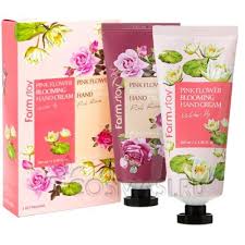 НАБОР КРЕМОВ ДЛЯ РУК FARM STAY PINK FLOWER BLOOMING HAND CREAM 100 ml*2ea