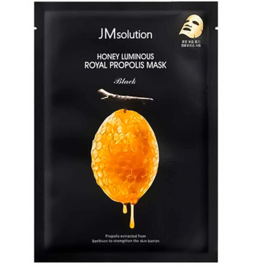ОДНОРАЗОВАЯ МАСКА JMSOLUTION HONEY LUMINOUS ROYAL PROPOLIS MASK BLACK 30 ml