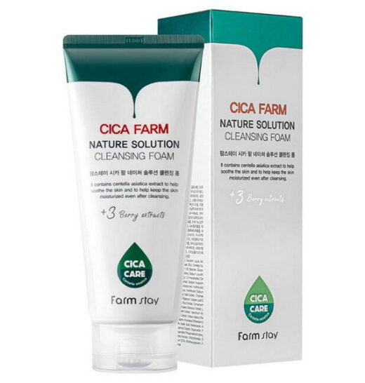 УМЫВАНИЕ FARM STAY CICA FARM NATURE SOLUTION FOAM CLEANSER 180 ml
