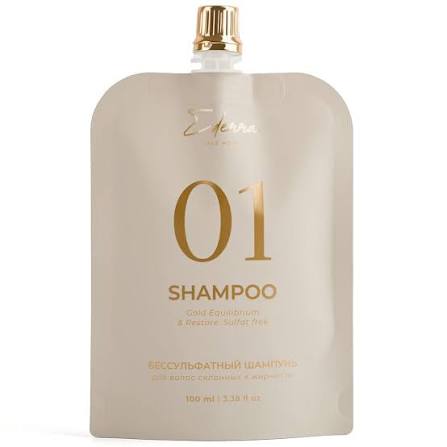 ШАМПУНЬ EDERRA GOLD EQUILIBRIUM RESTORE SULFATE FREE SHAMPOO 01 100 ml
