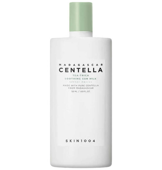 СОЛНЦЕЗАЩИТНОЕ МОЛОЧКО SKIN1004 Madagascar Centella Tea-Trica Soothing Sun Milk 50ml