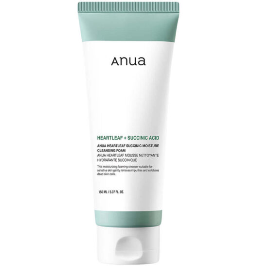 УМЫВАНИЕ ANUA HEARTLEAF SUCCINIC MOISTURE CLEANSING FOAM 150 ml