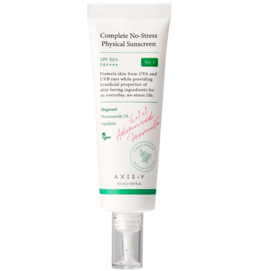 СОЛНЦЕЗАЩИТНЫЙ КРЕМ AXYS-Y COMPLETE NO-STRESS PHYSICAL SUNSCREEN 50 ml