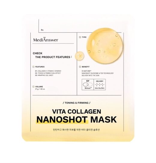 ОДНОРАЗОВАЯ МАСКА MEDIANSWER VITA COLLAGEN NANOSHOT MASK 37 g