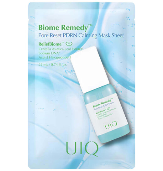 ОДНОРАЗОВАЯ МАСКА UIQ BIOME REMEDY PORE RESET PDRN CALMING MASK SHEET 22 ml