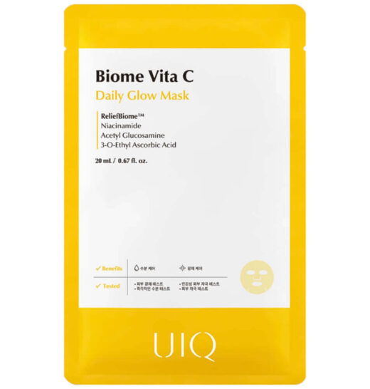 ОДНОРАЗОВАЯ МАСКА UIQ BIOME VITA C DAILY GLOW MASK 20 ml