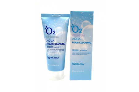 УМЫВАНИЕ FARM STAY O2 PREMIUM AQUA FOAM CLEANSING 100 ml